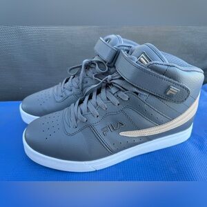 Fila Gray High-Top Sneakers